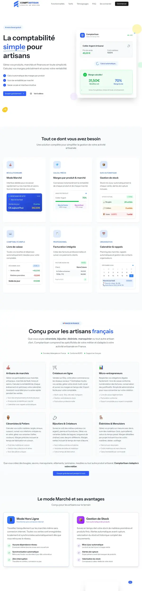 ComptArtisan - SaaS Comptabilité