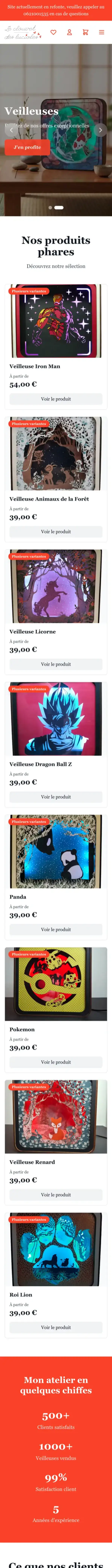 Le Clouvet des Lucioles — version mobile