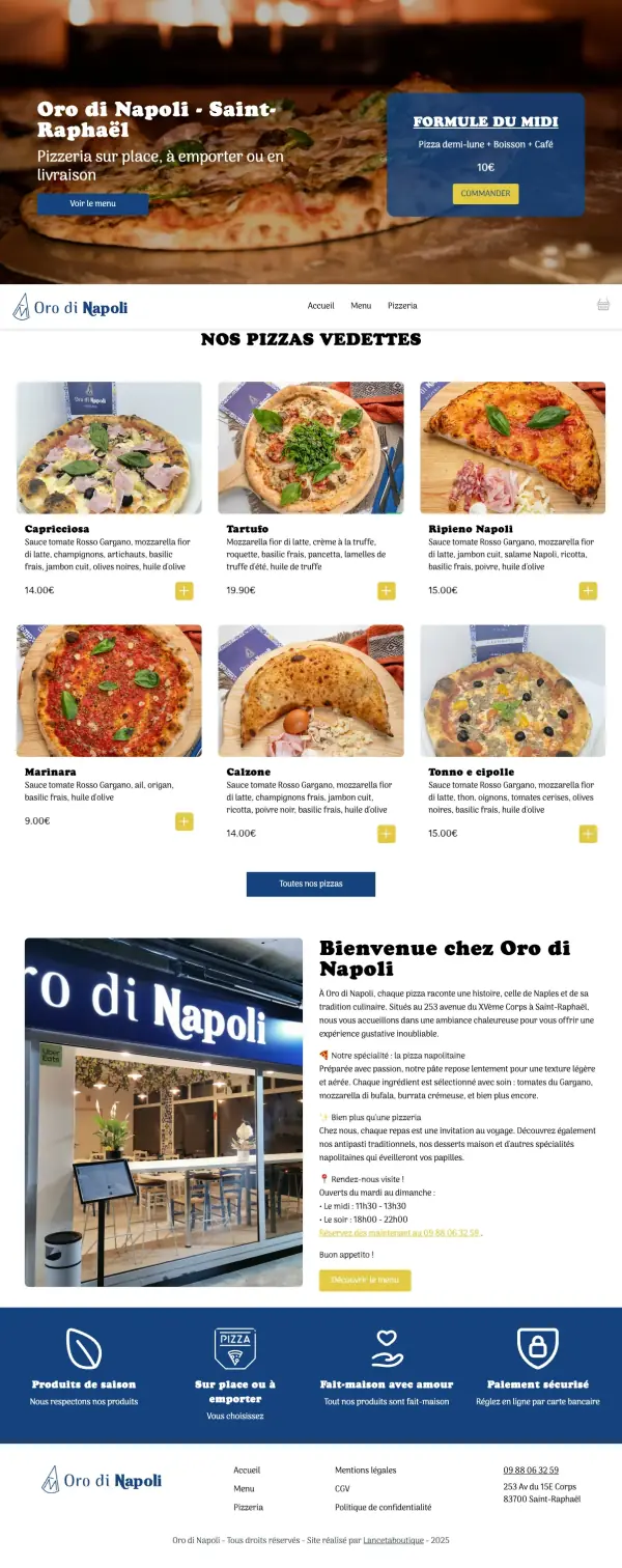 Oro di Napoli - E-commerce Livraison